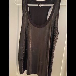 7 for all man kind sparkly dressy sleeveless tank